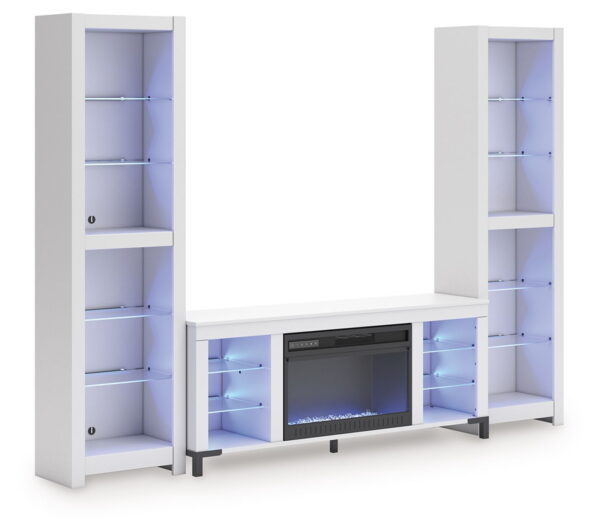 Brollevi - White - 3-Piece Entertainment Center - Image 3