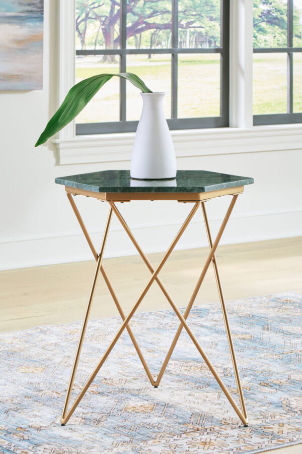Engelton - Green / Gold - Accent Table - Image 4