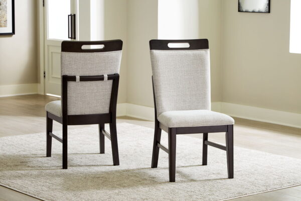 Neymorton - Light Gray / Brown - Dining Upholstered Side Chair (Set of 2) - Image 3