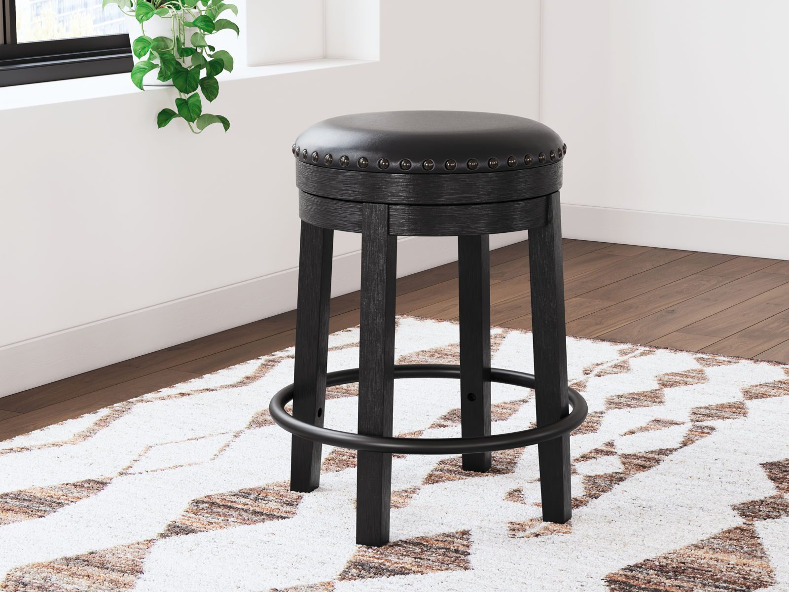 Valebeck - Upholstered Swivel Stool - Image 6