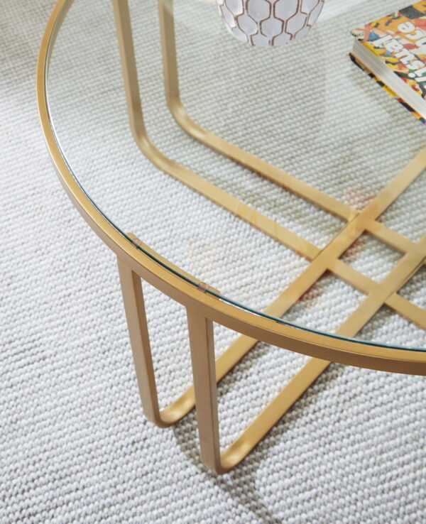 Milloton - Gold - Occasional Table Set (Set of 3) - Image 2