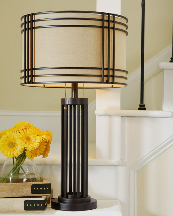 Hanswell - Dark Brown - Metal Table Lamp - Image 2