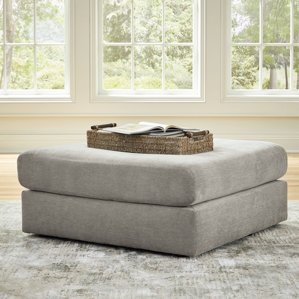 Avaliyah - Ash - Oversized Accent Ottoman - Image 4