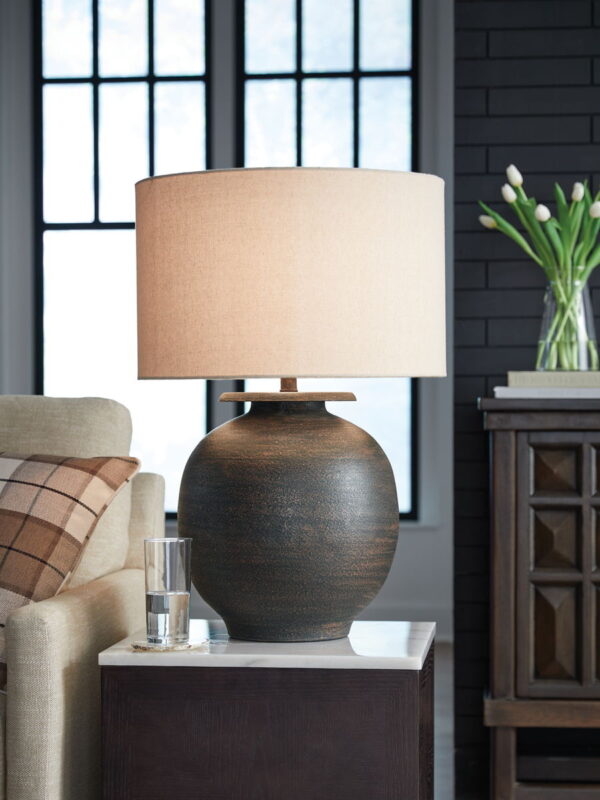 Carlenbury - Antique Brown - Metal Table Lamp - Image 2