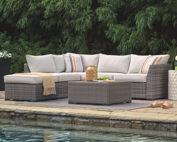 Cherry Point - Gray - 4 Pc. - Lounge Set - Image 4