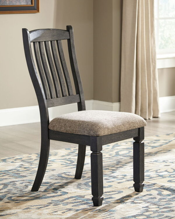Tyler Creek - Black / Grayish Brown - Dining UPH Side Chair (Set of 2) - Slatback - Image 4