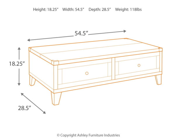 Todoe - Dark Gray - Lift Top Cocktail Table - Image 3