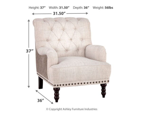 Tartonelle - Ivory / Taupe - Accent Chair - Image 3