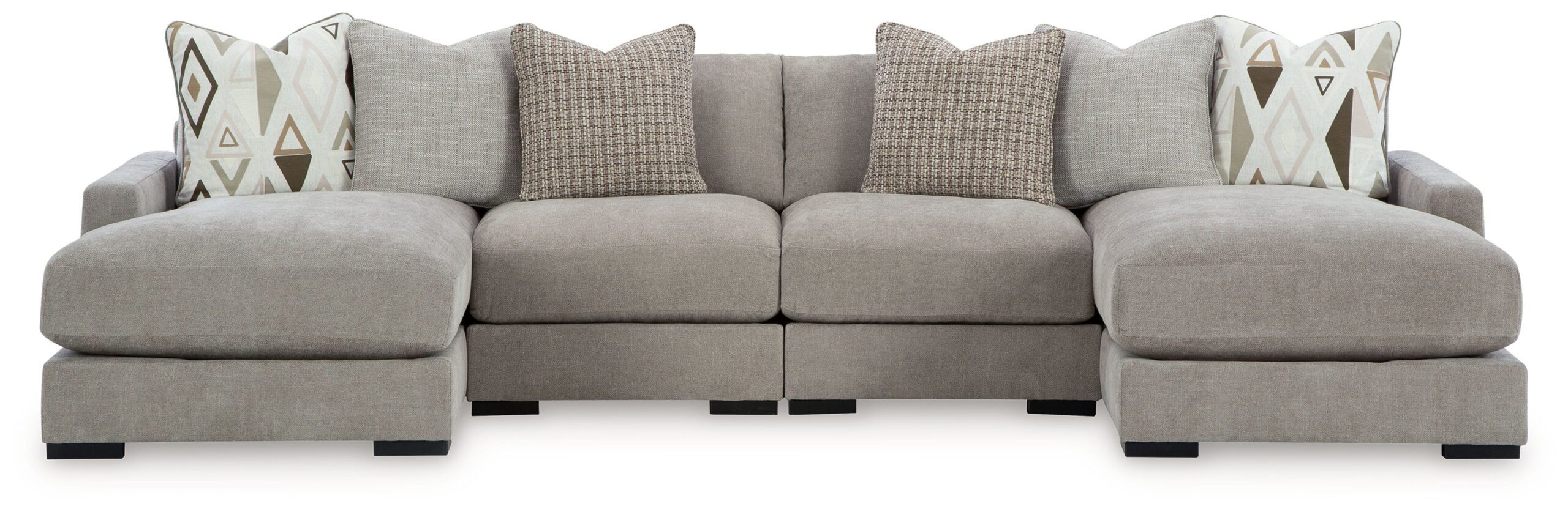 Aslan Court - Sectional With Ottoman Set - Image 3