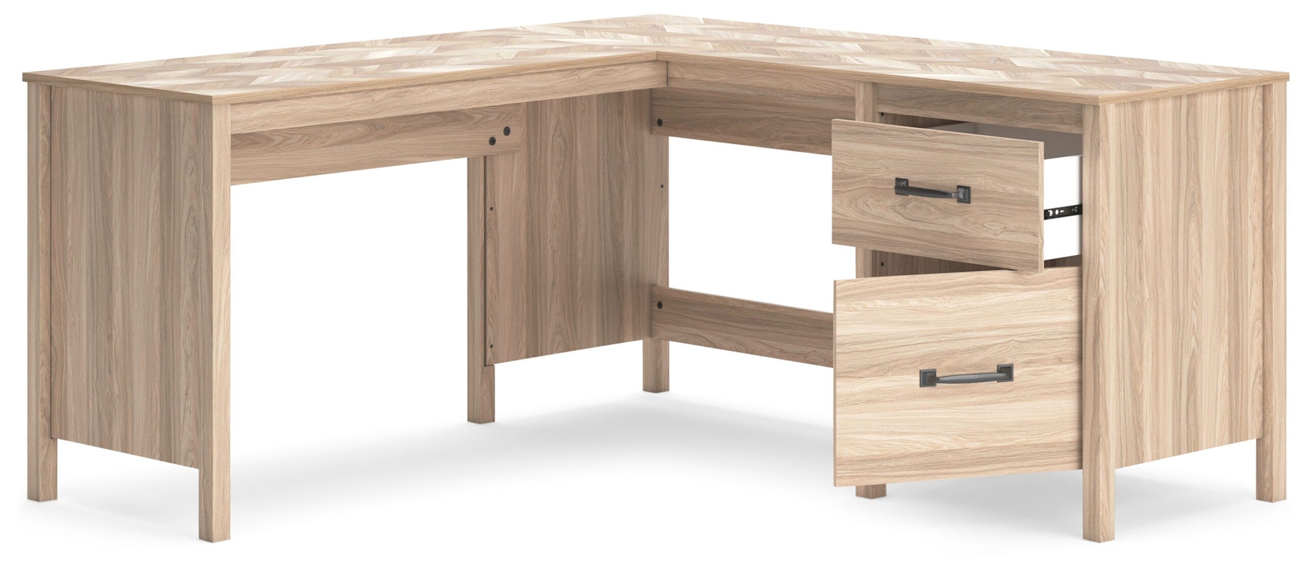 Battelle - Tan - 60" Home Office Desk With Return - Image 3