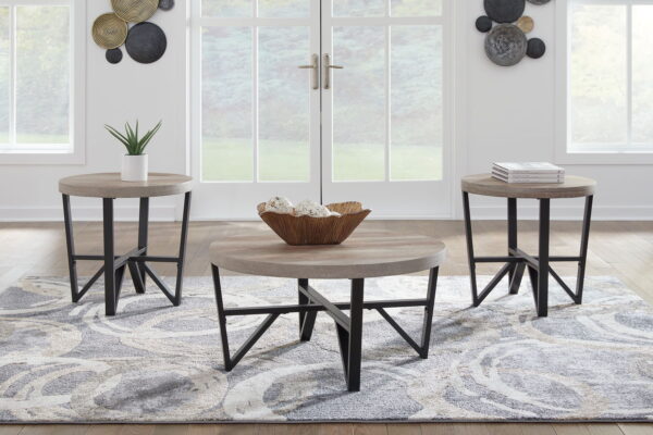 Deanlee - Grayish Brown / Black - Occasional Table Set (Set of 3) - Image 4