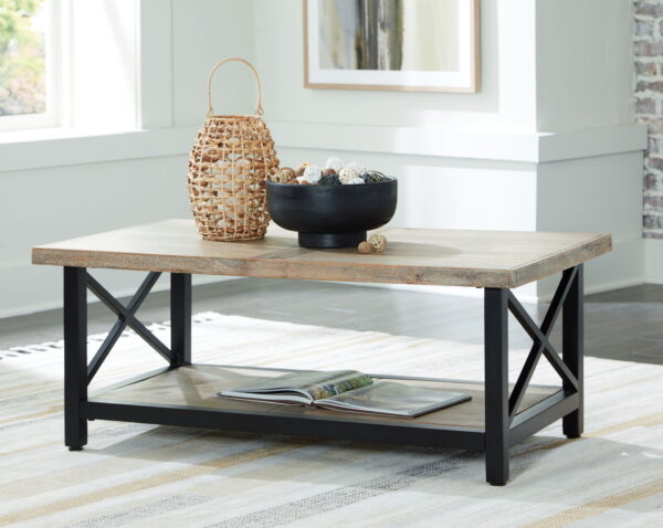 Bristenfort - Brown / Black - Rectangular Cocktail Table - Image 4