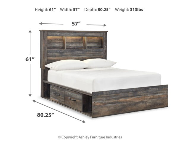 Drystan - Panel Bookcase Bed - Image 2