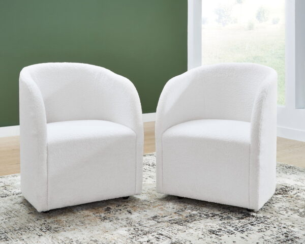 Rowanbeck - Ivory - Dining Upholstered Arm Chair (Set of 2) - Image 3