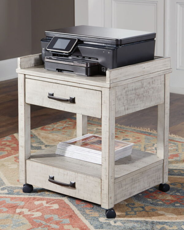 Carynhurst - Whitewash - Printer Stand - Image 4