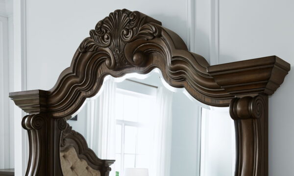 Maylee - Dark Brown - Dresser And Mirror - Image 2