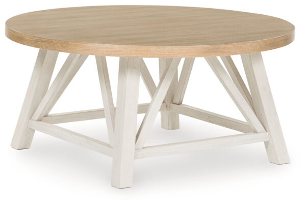 Fawndell - Antique White / Brown - Occasional Table Set (Set of 3) - Image 3