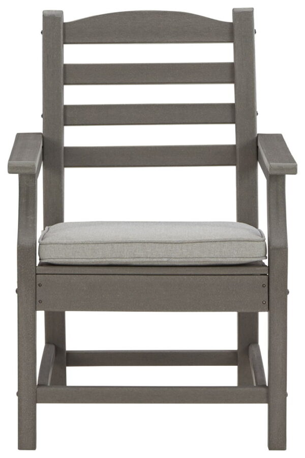 Visola - Gray - Arm Chair With Cushion (Set of 2) - Image 2