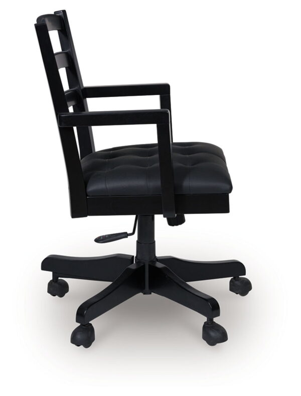 Wildenauer - Brown / Black - Home Office Swivel Desk Chair - Image 2