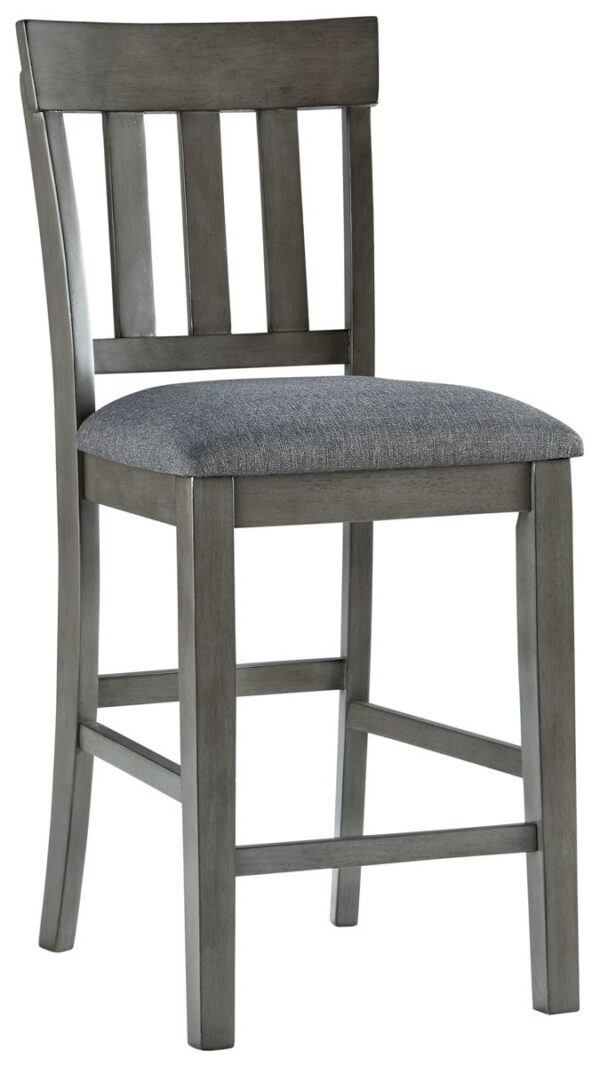 Hallanden - Black / Gray - Upholstered Barstool (Set of 2) - Image 4
