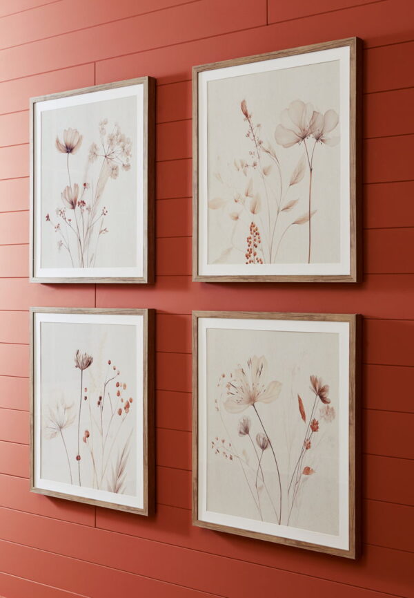 Bondner - Beige / Rust - Wall Art Set (Set of 4) - Image 2