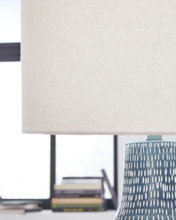 Schylarmont - Antique Gray / White - Metal Table Lamp - Image 4