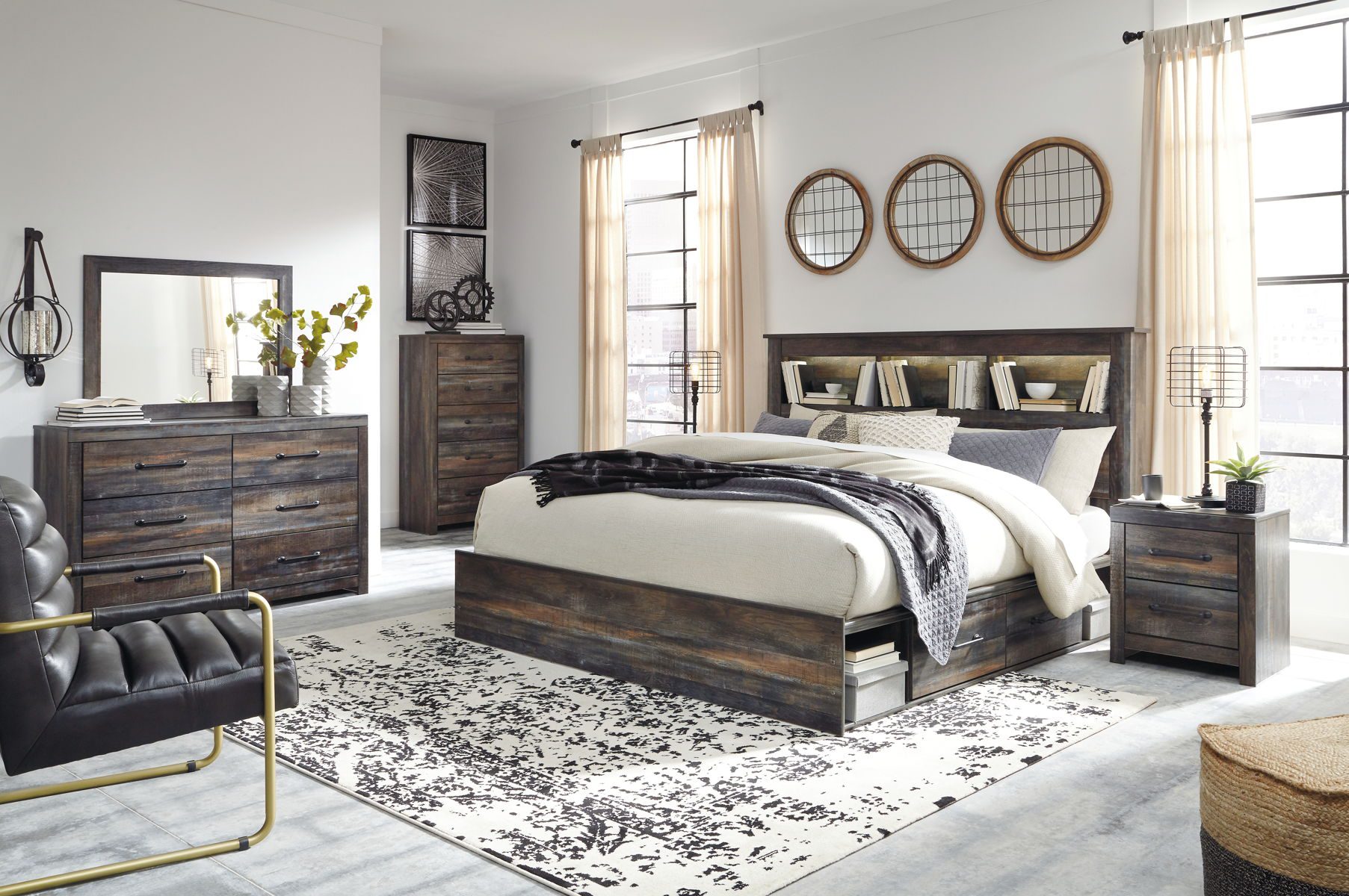 Drystan - Panel Bookcase Bed - Image 8