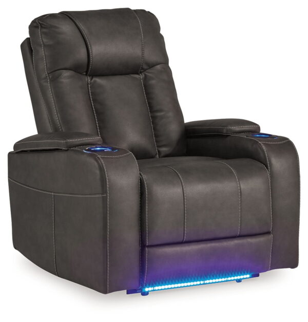 Feazada - Power Recliner With Adj Headrest - Image 3