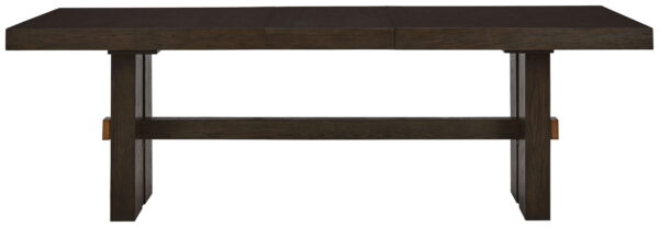 Burkhaus - Dark Brown - Rectangular Dining Room Extension Table - Image 4