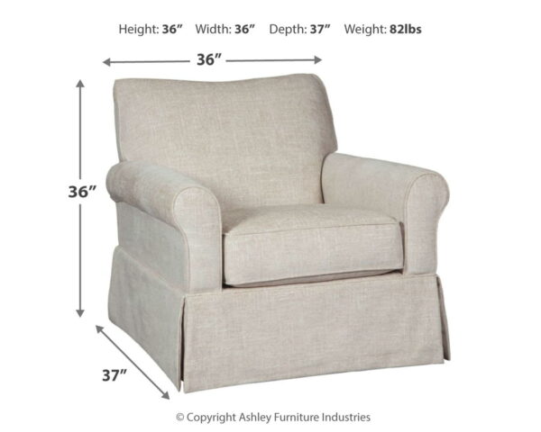 Searcy - Quartz - Swivel Glider Accent Chair - Image 3
