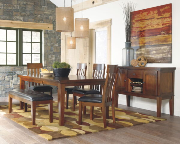 Ralene - Medium Brown - Rectangular Dining Room Butterfly Extension Table - Image 4