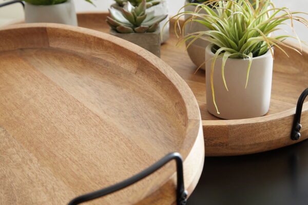 Jocelyne - Brown / Black - Tray Set (Set of 2) - Image 4