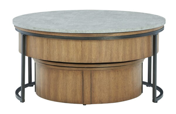 Fridley - Gray / Brown / Black - Nesting Cocktail Tables (Set of 2) - Image 4