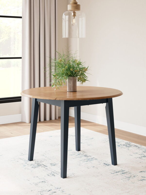 Gesthaven - Round Dining Room Drop Leaf Table - Image 13