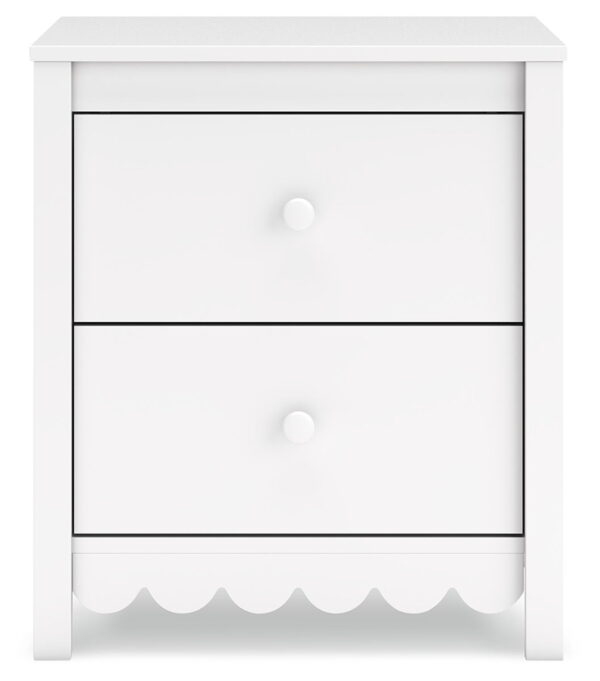 Hallityn - White - Two Drawer Night Stand - Image 2