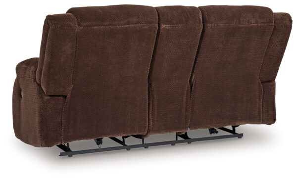 Free Wake - Chocolate - Double Relcining Power Loveseat With Console - Image 2