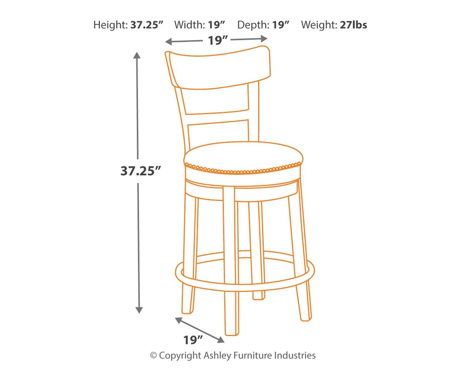Pinnadel - Swivel Barstool - Image 4