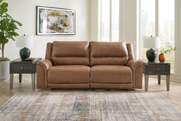Trasimeno - Caramel - 2 Seat Pwr Rec Sofa Adj Headrest - Image 3