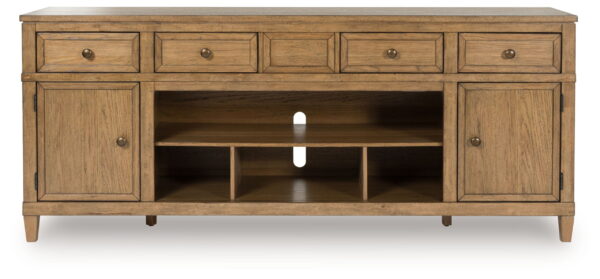 Sharlance - Light Brown - XL TV Stand With Fireplace Option - Image 2