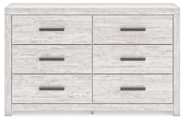 Cayboni - Whitewash - Six Drawer Dresser - Image 4