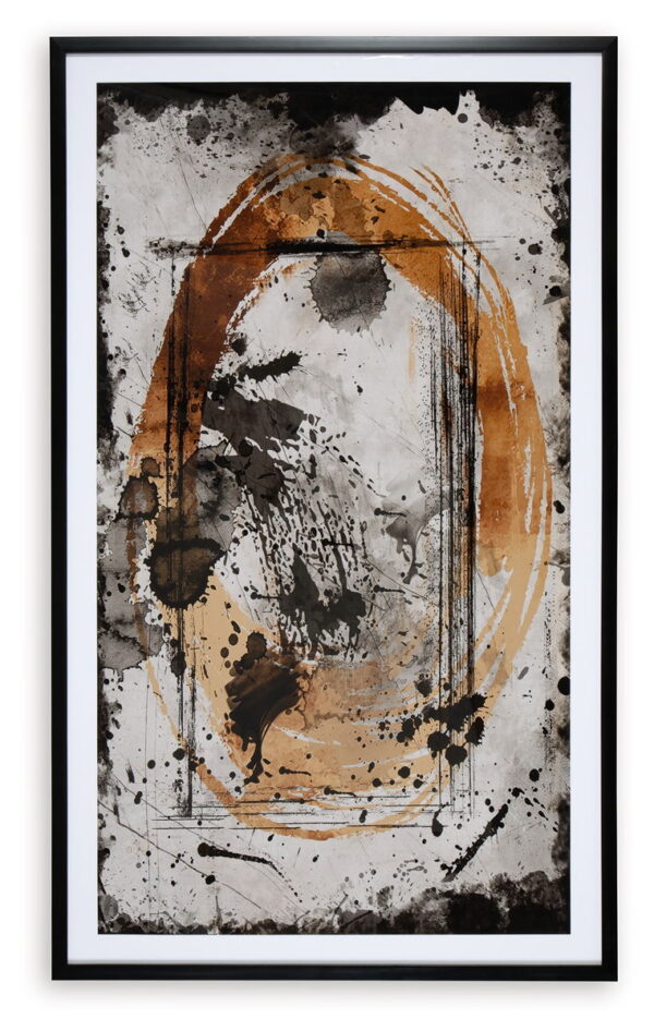 Clefting - Black / Caramel / Tan - Wall Art - Image 2