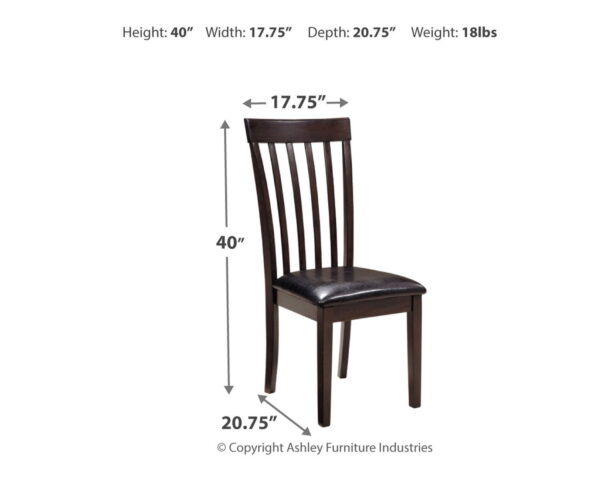 Hammis - Dark Brown - Dining UPH Side Chair (Set of 2) - Image 3