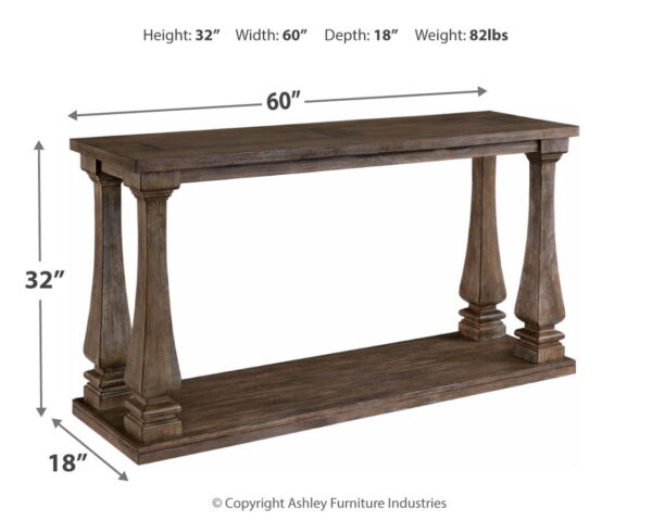 Johnelle - Gray - Sofa Table - Image 4