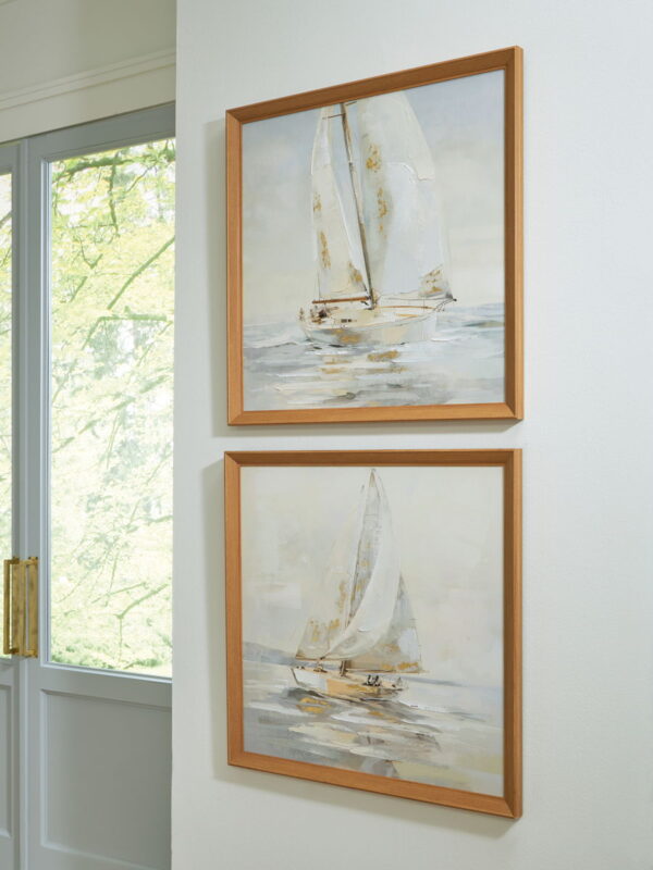 Winbrook - Gray / Tan / Gold Finish - Wall Art Set (Set of 2) - Image 4