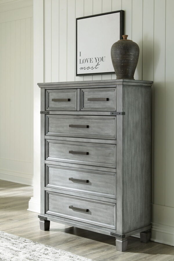 Russelyn - Gray - Five Drawer Chest - Image 4