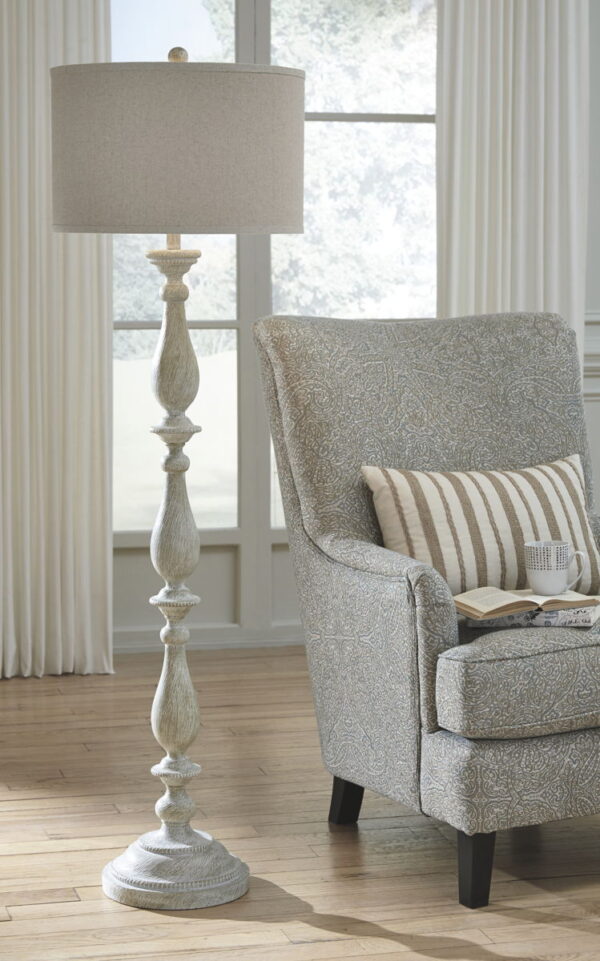 Bernadate - Whitewash - Poly Floor Lamp - Image 4