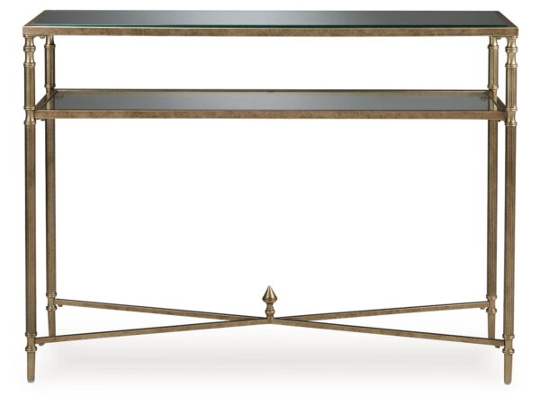 Cloverty - Aged Gold Finish - Sofa Table - Image 3