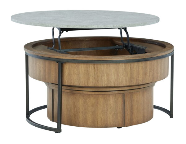 Fridley - Gray / Brown / Black - Nesting Cocktail Tables (Set of 2) - Image 2