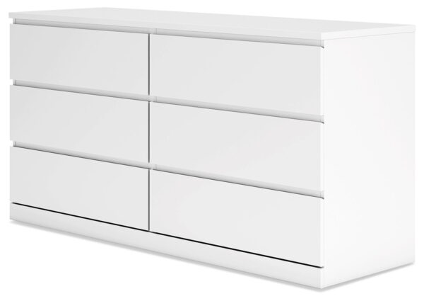 Onita - White - Six Drawer Dresser - Image 3