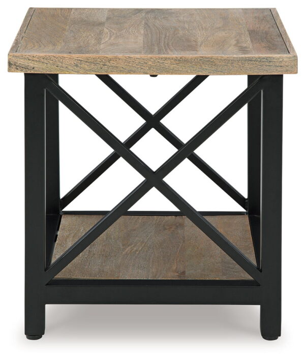 Bristenfort - Brown / Black - Rectangular End Table - Image 3